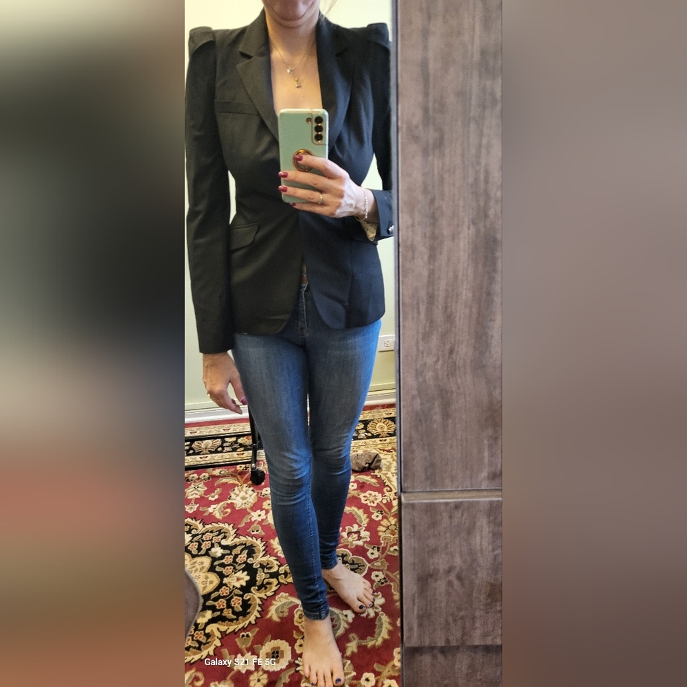 Stylish Black Blazer Zara Size S